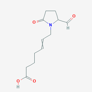 7-(2-Formyl-5-oxopyrrolidin-1-yl)hept-5-enoic acid