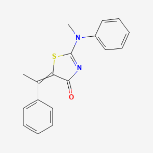 2-[Methyl(phenyl)amino]-5-(1-phenylethylidene)-1,3-thiazol-4(5H)-one