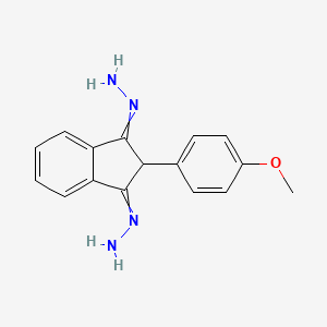 1,1'-[2-(4-Methoxyphenyl)-1H-indene-1,3(2H)-diylidene]dihydrazine