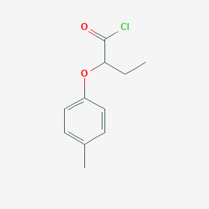 molecular formula C11H13ClO2 B1453408 2-(4-甲基苯氧基)丁酰氯 CAS No. 1160257-52-2