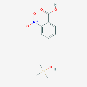 molecular formula C10H15NO5Si B14534080 Hydroxy(trimethyl)silane;2-nitrobenzoic acid CAS No. 62673-15-8