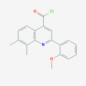 2-(2-Methoxyphenyl)-7,8-dimethylquinoline-4-carbonyl chloride