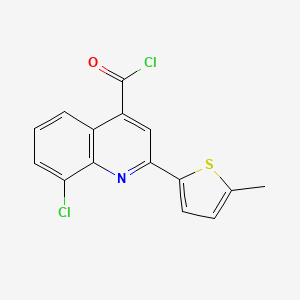 8-Chloro-2-(5-methyl-2-thienyl)quinoline-4-carbonyl chloride