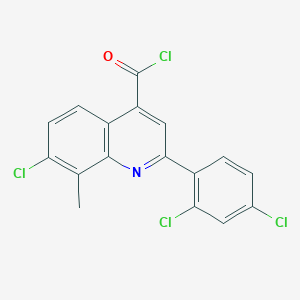 7-Chloro-2-(2,4-dichlorophenyl)-8-methylquinoline-4-carbonyl chloride