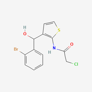 N-{3-[(2-Bromophenyl)(hydroxy)methyl]thiophen-2-yl}-2-chloroacetamide