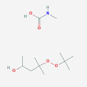 4-Tert-butylperoxy-4-methylpentan-2-ol;methylcarbamic acid