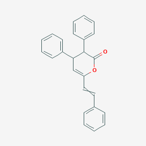 3,4-Diphenyl-6-(2-phenylethenyl)-3,4-dihydro-2H-pyran-2-one