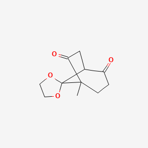 5-Methyl-2H,6H-spiro[bicyclo[3.2.1]octane-8,2'-[1,3]dioxolane]-2,6-dione