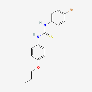 N-(4-Bromophenyl)-N'-(4-propoxyphenyl)thiourea