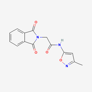 B1453426 2-(1,3-dioxoisoindolin-2-yl)-N-(3-methylisoxazol-5-yl)acetamide CAS No. 1049291-84-0