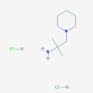 molecular formula C9H22Cl2N2 B1453428 1-哌啶乙胺，α,α-二甲基-，二盐酸盐 CAS No. 1089314-24-8