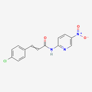 2-Propenamide, 3-(4-chlorophenyl)-N-(5-nitro-2-pyridinyl)-