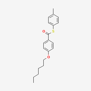 S-(4-Methylphenyl) 4-(hexyloxy)benzene-1-carbothioate