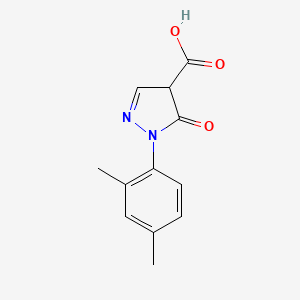 molecular formula C12H12N2O3 B1453437 1-(2,4-二甲苯基)-5-氧代-4H-吡唑-4-羧酸 CAS No. 1204297-52-8