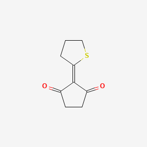 2-(Thiolan-2-ylidene)cyclopentane-1,3-dione