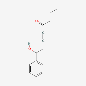 5-Octyn-4-one, 8-hydroxy-8-phenyl-