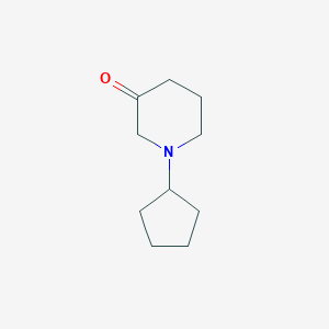 molecular formula C10H17NO B1453442 1-Cyclopentylpiperidin-3-one CAS No. 886365-33-9