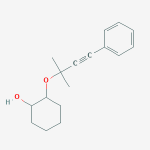 2-[(2-Methyl-4-phenylbut-3-yn-2-yl)oxy]cyclohexan-1-ol