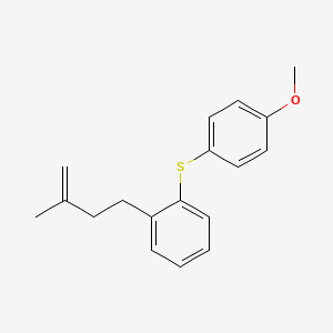 1-[(4-Methoxyphenyl)sulfanyl]-2-(3-methylbut-3-en-1-yl)benzene