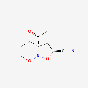 (2S,3aS)-3a-Acetylhexahydro[1,2]oxazolo[2,3-b][1,2]oxazine-2-carbonitrile