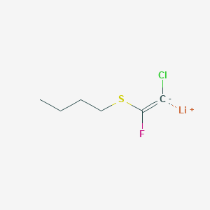 molecular formula C6H9ClFLiS B14534469 lithium;1-(2-chloro-1-fluoroethenyl)sulfanylbutane CAS No. 62269-29-8