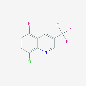 molecular formula C10H4ClF4N B1453451 8-Chloro-5-fluoro-3-(trifluoromethyl)quinoline CAS No. 1227293-41-5