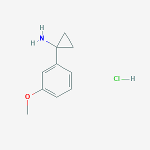 molecular formula C10H14ClNO B1453455 1-(3-Methoxyphenyl)cyclopropan-1-amine hydrochloride CAS No. 1210485-67-8