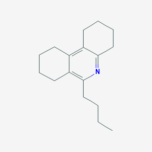 molecular formula C17H25N B14534555 Phenanthridine, 6-butyl-1,2,3,4,7,8,9,10-octahydro- CAS No. 62615-01-4