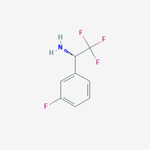 molecular formula C8H7F4N B1453457 (S)-2,2,2-trifluoro-1-(3-fluorophenyl)ethanamine CAS No. 1187931-53-8