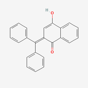 1(2H)-Naphthalenone, 2-(diphenylmethylene)-4-hydroxy-