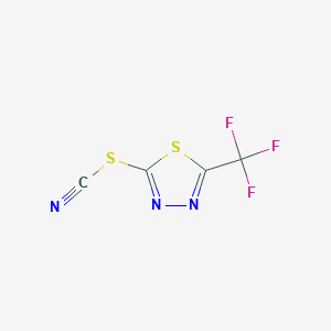 5-(Trifluoromethyl)-1,3,4-thiadiazol-2-yl thiocyanate