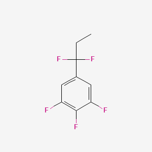 molecular formula C9H7F5 B1453459 5-(1,1-Difluoropropyl)-1,2,3-trifluorobenzene CAS No. 1138445-53-0