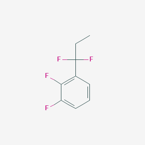 molecular formula C9H8F4 B1453460 1-(1,1-Difluoropropyl)-2,3-difluorobenzene CAS No. 1138445-45-0