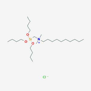 N,N-Dimethyl-N-[(tributoxysilyl)methyl]decan-1-aminium chloride