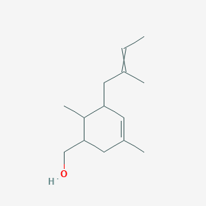 [3,6-Dimethyl-5-(2-methylbut-2-en-1-yl)cyclohex-3-en-1-yl]methanol