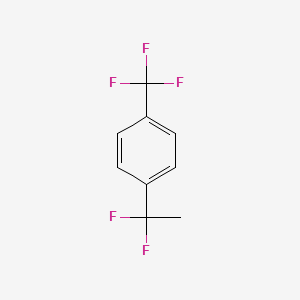 molecular formula C9H7F5 B1453461 1-(1,1-Difluoroethyl)-4-(trifluoromethyl)benzene CAS No. 1138445-30-3