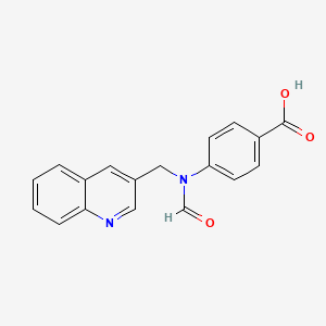 4-{Formyl[(quinolin-3-yl)methyl]amino}benzoic acid