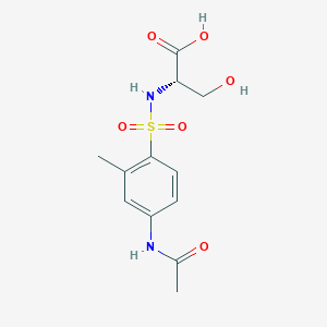 N-(4-Acetamido-2-methylbenzene-1-sulfonyl)-L-serine