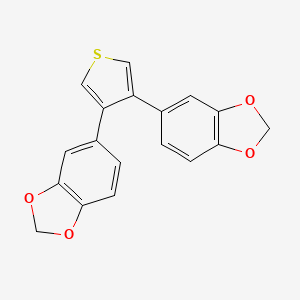 1,3-Benzodioxole, 5,5'-(3,4-thiophenediyl)bis-