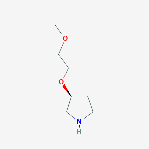molecular formula C7H15NO2 B1453467 (S)-3-(2-Methoxyethoxy)pyrrolidine CAS No. 880362-02-7