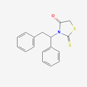 3-(1,2-Diphenylethyl)-2-sulfanylidene-1,3-thiazolidin-4-one