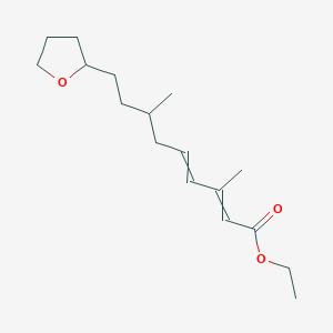 Ethyl 3,7-dimethyl-9-(oxolan-2-YL)nona-2,4-dienoate