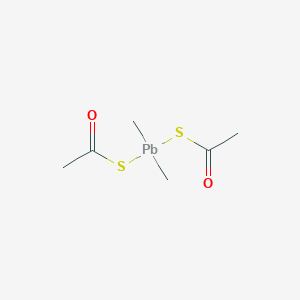 Bis(acetylsulfanyl)(dimethyl)plumbane