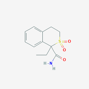 1-Ethyl-2,2-dioxo-1,2,3,4-tetrahydro-2-benzothiopyran-1-carboxamide