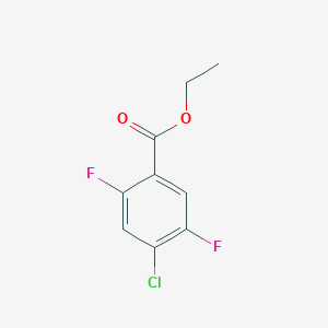molecular formula C9H7ClF2O2 B1453481 Ethyl 4-chloro-2,5-difluorobenzoate CAS No. 879093-03-5