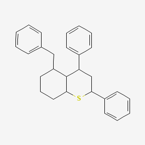 2H-1-Benzothiopyran, octahydro-2,4-diphenyl-5-(phenylmethyl)-