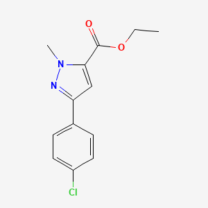 Ethyl 3-(4-chlorophenyl)-1-methyl-1H-pyrazole-5-carboxylate