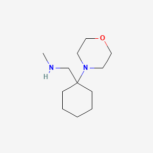 molecular formula C12H24N2O B1453486 N-甲基-1-(1-吗啉环己基)甲胺 CAS No. 938458-83-4