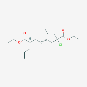 Diethyl 2-chloro-2,7-dipropyloct-4-enedioate