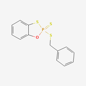 2-(Benzylsulfanyl)-2H-1,3,2lambda~5~-benzoxathiaphosphole-2-thione